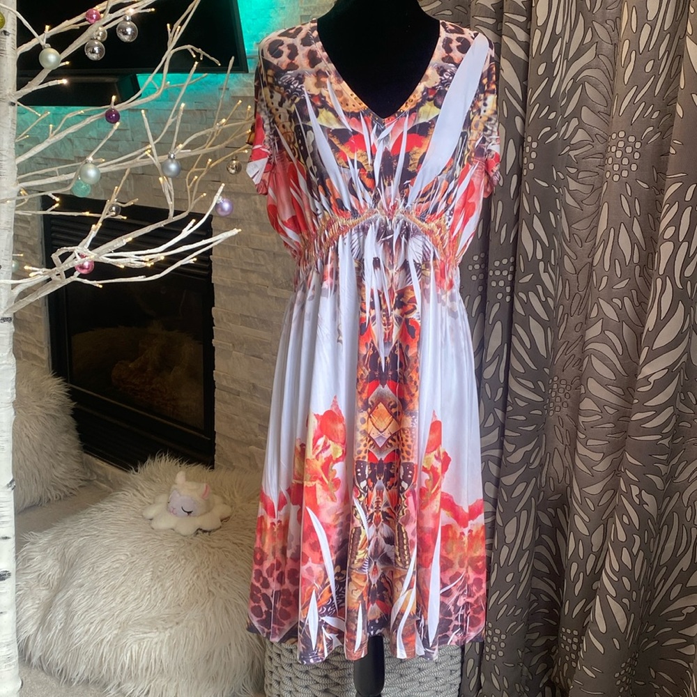 Denverhayes leopard/absract print dress